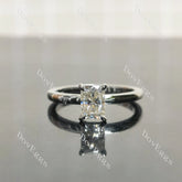 (size 5) Doveggs sterling silver 1ct Radiant moissanite engagement ring