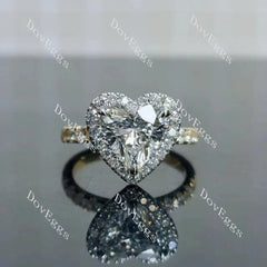 Julie’s Heart Halo Half Eternity Lab Grown Diamond Engagement Ring