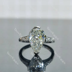 Doveggs pave art deco engagement ring semi-mount only(Exclusively to DovEggs Stones)