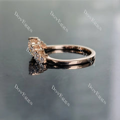Doveggs round moissanite/lab grown diamond wedding band for women-1.6mm band width