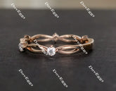 doveggs curved moissanite/ lab grown diamond engagement ringwedding band-2.1mm band width