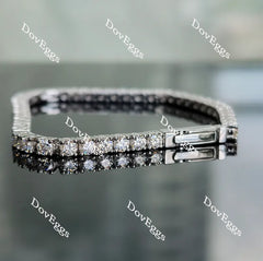 Doveggs round moissanite/lab grown diamond tennis bracelet