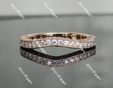doveggs art deco moissanite/lab grown diamond wedding band-2.0mm band width