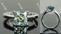 Doveggs solitaire moissanite engagement ring