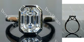 Doveggs Elizabeth Taylor Krupp Cut bezel solitaire moissanite engagement ring