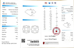 2.52ct Cushion Old Mine Cut Lab Diamond - F Color VS1 | Doveggs Certified