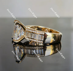Doveggs channel set engagement ring only semi-mount only(Exclusively to DovEggs Stones)