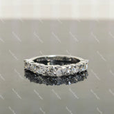(size 6) Doveggs sterling silver 0.98cttw moissanite wedding band