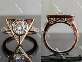 The Hallows round Nova pave moissanite Ring