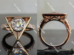 The Hallows round Nova pave moissanite Ring