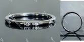 Doveggs round art deco moissanite/lab grown diamond wedding band-1.4mm band width