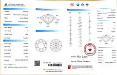 1.07ct Round Crown Arrow Cut™ Lab Diamond – E Color VVS2 | Doveggs Certified