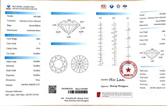 1.08ct Round Crown Arrow Cut™ Lab Diamond – E Color VVS1 | Doveggs Certified