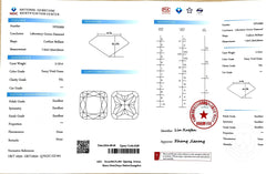 2.131ct Cushion Brilliant Cut Lab Diamond – Fancy Vivid Green Color VS1 | Doveggs Certified