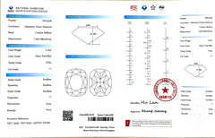 2.14ct Cushion Brilliant Cut Lab Diamond – Fancy Vivid Blue Color VVS1 | Doveggs Certified