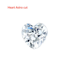 doveggs 1ct-5ct heart lab created moissanite loose stone