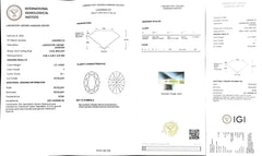 1.27ct Oval Cut Lab Diamond - F Color VS1 | Doveggs Certified