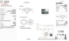 2.03ct Round Ideal Cut Lab Diamond - F Color VVS2 Clarity | IGI Certified