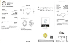 3.51ct Oval Cut Lab Diamond - H Color SI1 | Doveggs Certified