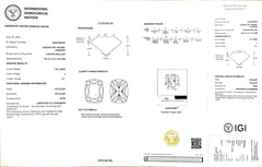 1.52ct Cushion Cut Lab Diamond - E Color SI1 | Doveggs Certified