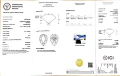 2.31ct Pear Lab Diamond - F Color VS2 | Doveggs Certified