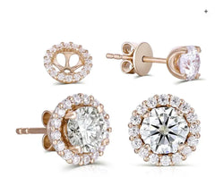 Earrings semi mount