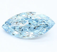 Doveggs 1.5ct Marquise Fancy Vivid Blue color VS2 Clarity lab diamond stone(IGI certified)