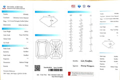 0.627ct Radiant Cut Lab Diamond - Fancy Vivid Pink VS1 | Doveggs Certified