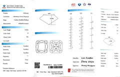 1.610ct Cushion Cut Lab Diamond - H Color VS1 | Doveggs Certified