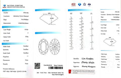1.613ct Oval Lab Diamond - F Color VVS2 | Doveggs Certified