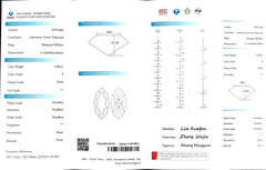 2.001ct Marquise Cut Lab Diamond - E Color VVS2 | Doveggs Certified