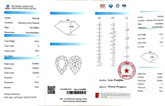 2.01ct Pear Cut Lab Diamond - D Color VVS1 Clarity | Doveggs Certified