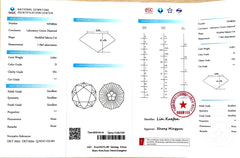 2.02ct Modified Sakura Cut Lab Diamond - D Color VS1 | Doveggs Certified