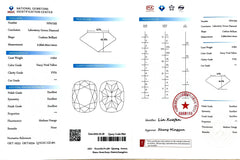 2.05ct Cushion Lab Diamond - Fancy Vivid Yellow Color VVS1 | Doveggs Certified