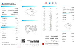2.166ct Pear Lab Diamond - F Color VVS2 | Doveggs Certified