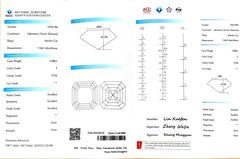 2.280ct Asscher Lab Diamond - F Color VVS2 | Doveggs Certified