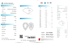 2.398ct Pear Cut Lab Diamond - D Color VVS2 | Doveggs Certified