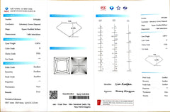 2.507ct Princess Cut Lab Diamond - D Color VVS1 | Doveggs Certified