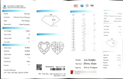 2.509ct Heart Cut Lab Diamond - D Color VVS1 | Doveggs Certified