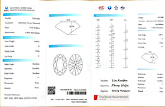 2.667ct Oval Lab Diamond - D Color VVS2 | Doveggs Certified