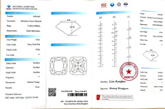 2.72ct Cushion Lab Diamond - Fancy Vivid Pink Color VVS2| Doveggs Certified
