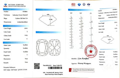 3.01ct Cushion Old Mine Cut Lab Diamond - E Color VVS1 | Doveggs Certified