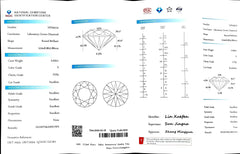 3.055ct Round Cut Lab Diamond - E Color VVS2 | Doveggs Certified