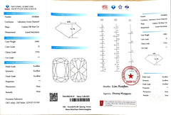 3.06ct Cushion Old Mine Cut Lab Diamond - D Color VVS1 | Doveggs Certified