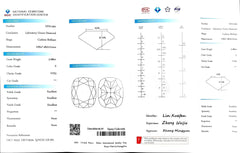 3.086ct Cushion Cut Lab Diamond - E Color VVS2 | Doveggs Certified