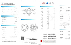 3.151ct Round Cut Lab Diamond - E Color VVS2 | Doveggs Certified