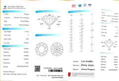 3.112ct Round Lab Diamond - E Color VVS2 | Doveggs Certified