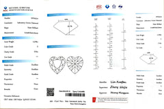 2.378ct Heart Lab Diamond - E Color VVS1 | Doveggs Certified