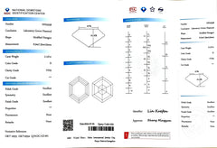 2.137ct Modified Hexagon Lab Diamond - D Color VVS2 | Doveggs Certified