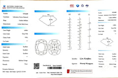 4.200ct Cushion Cut Lab Diamond - Fancy Pink VVS1 | Doveggs Certified